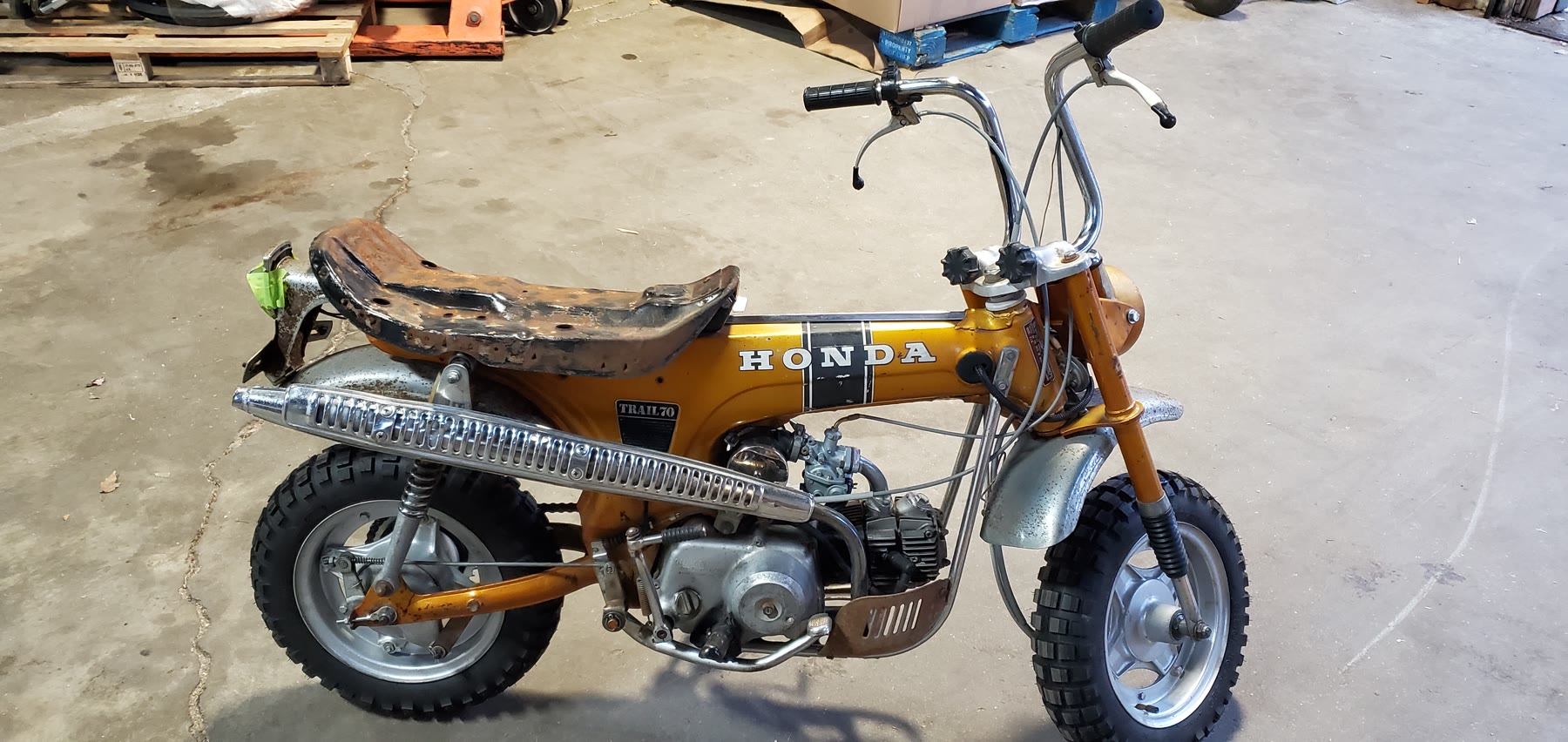 Small vintage Honda minibike purchased in the United States